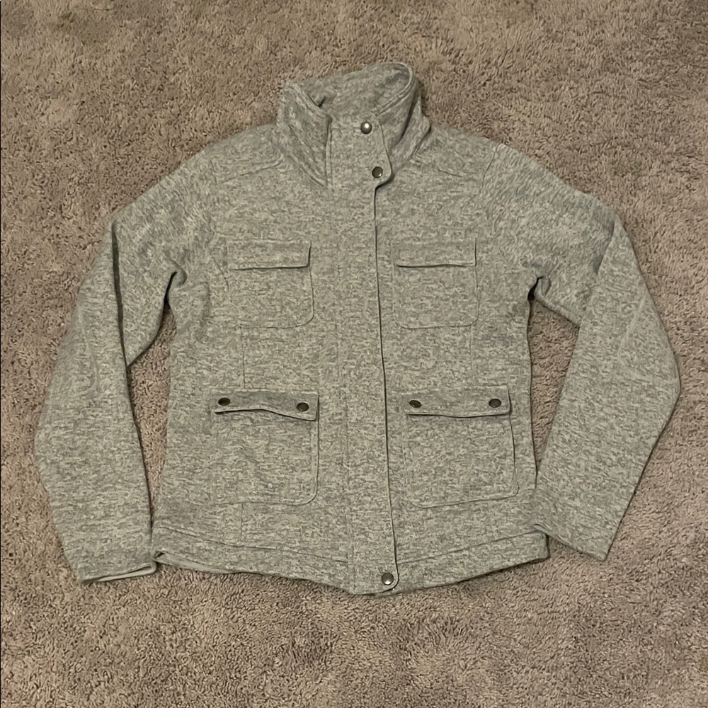 Patagonia Light Gray Zip-Up Jacket